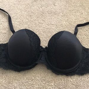 Victoria Secret Black Bra with lace accents! 34B